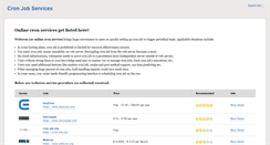 Desktop Screenshot of cronjobservices.com